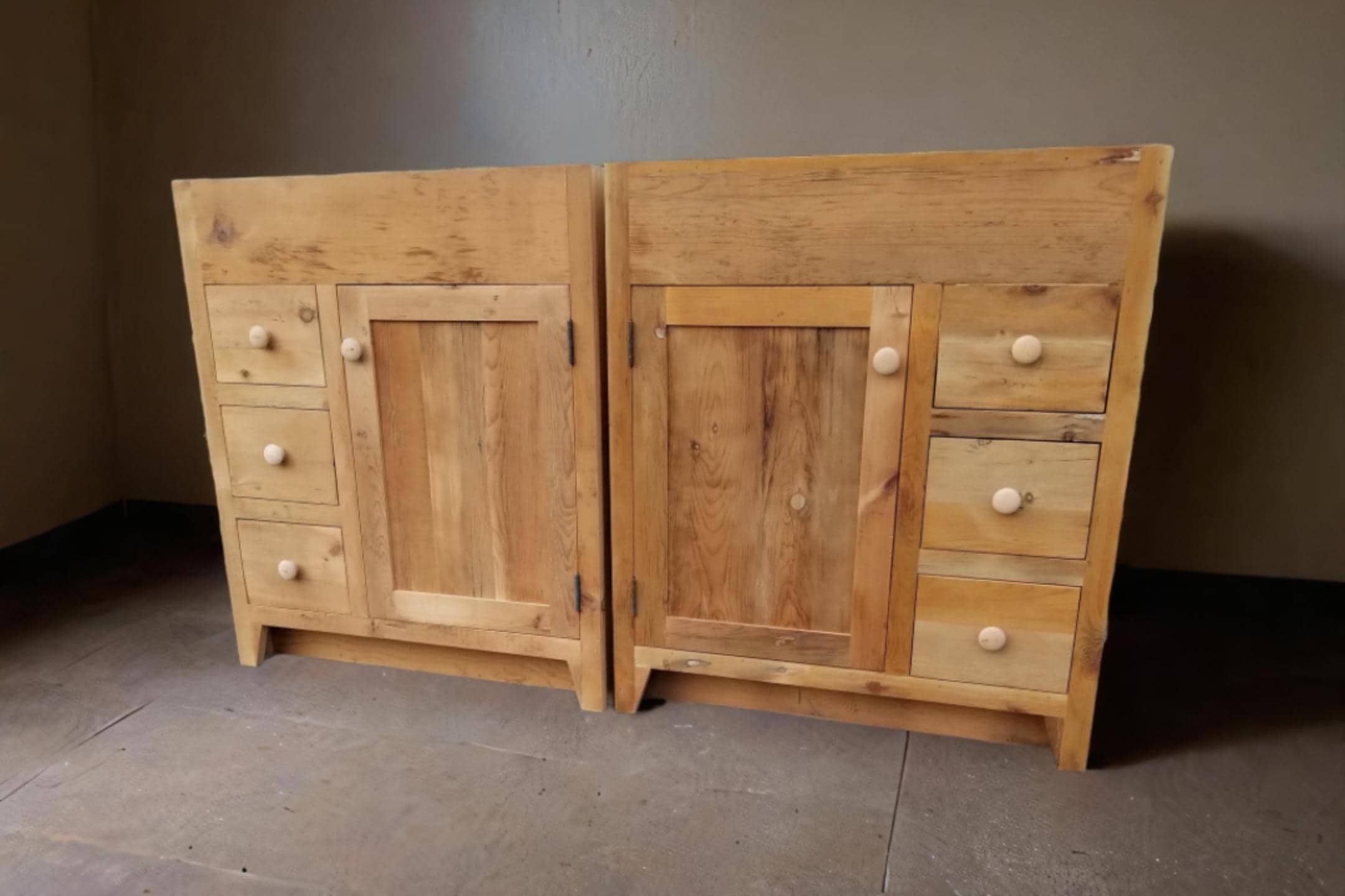 60 reclaimed barnwood pine bathroom