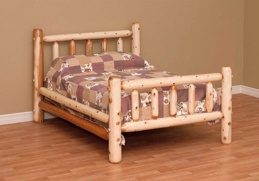 Cedar Log Bed