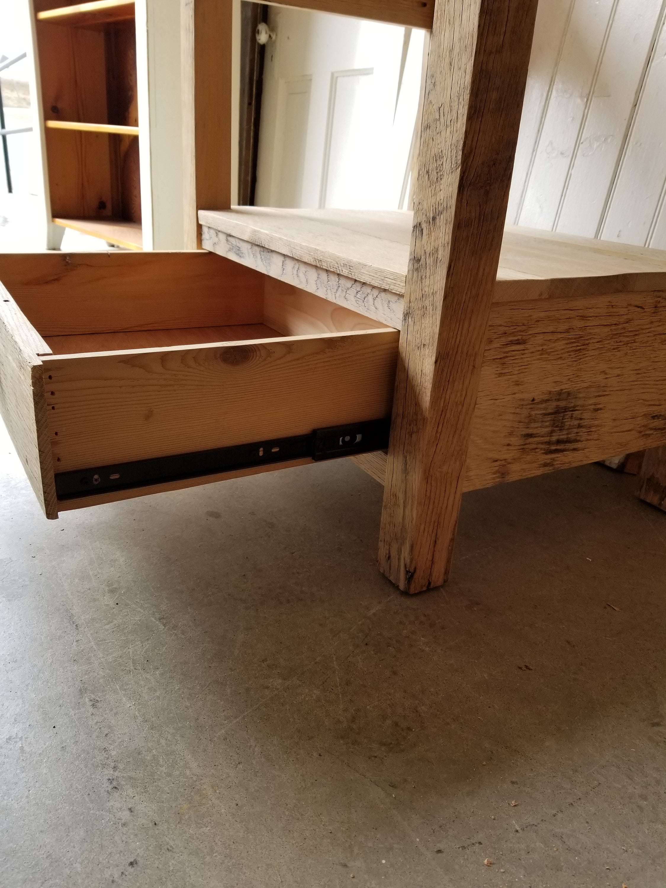 42 reclaimed oak barn wood vanity rustic