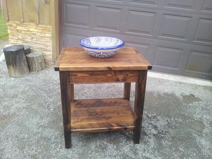 Reclaimed wood bathroom vanity