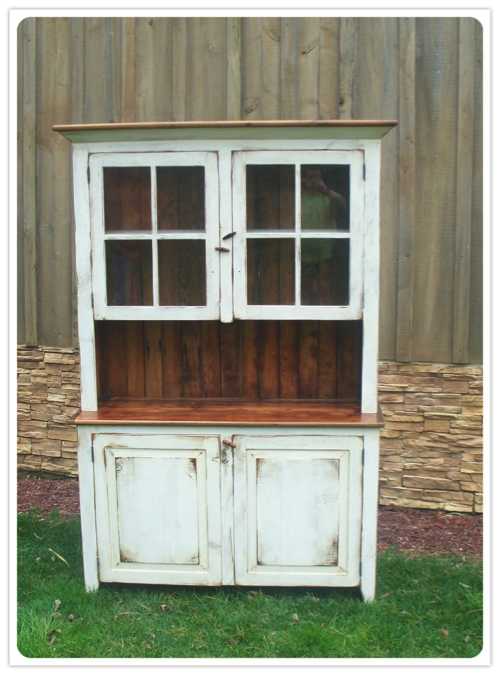 Custom-Made Barnwood Hutch featured in Flea Market Style... Again!