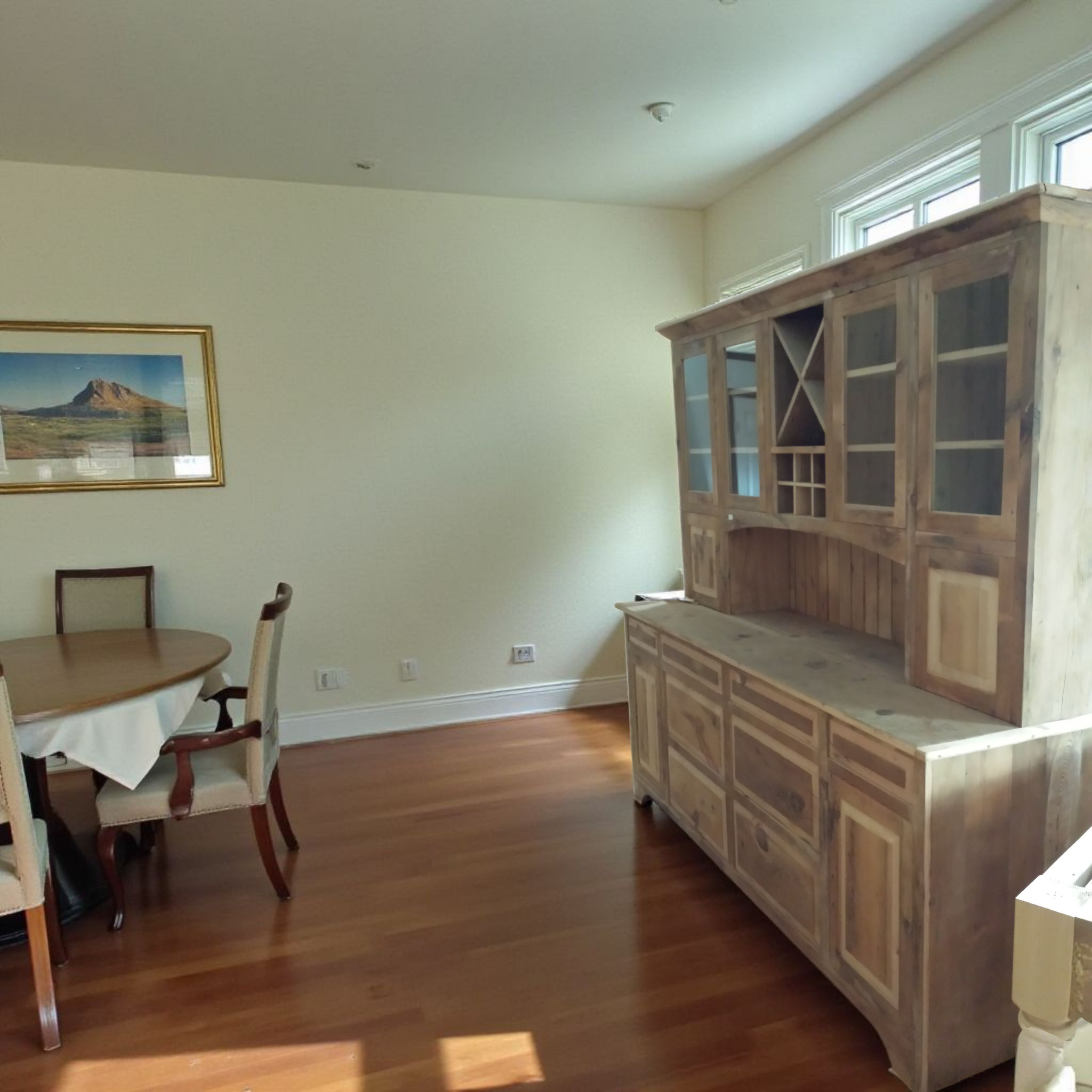 Reclaimed wood buffet and hutch