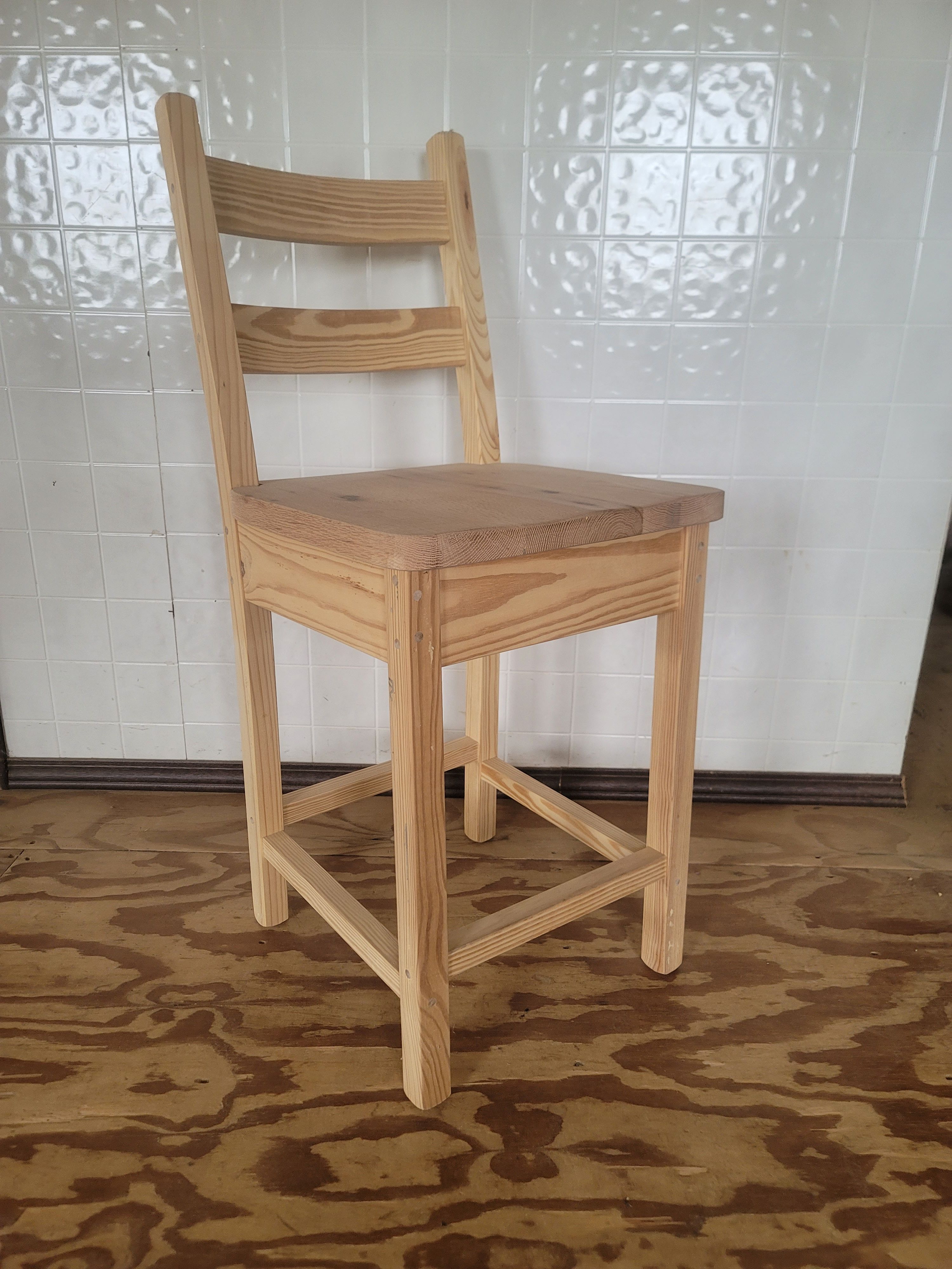 Reclaimed wood bench and chair seating
