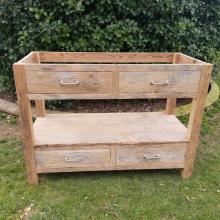 42 reclaimed oak barn wood vanity rustic