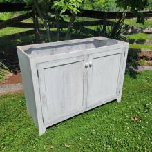 Reclaimed barnwood pine vanity rustic