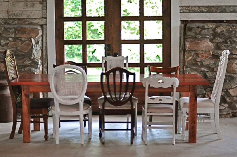Wood Table And Chairs