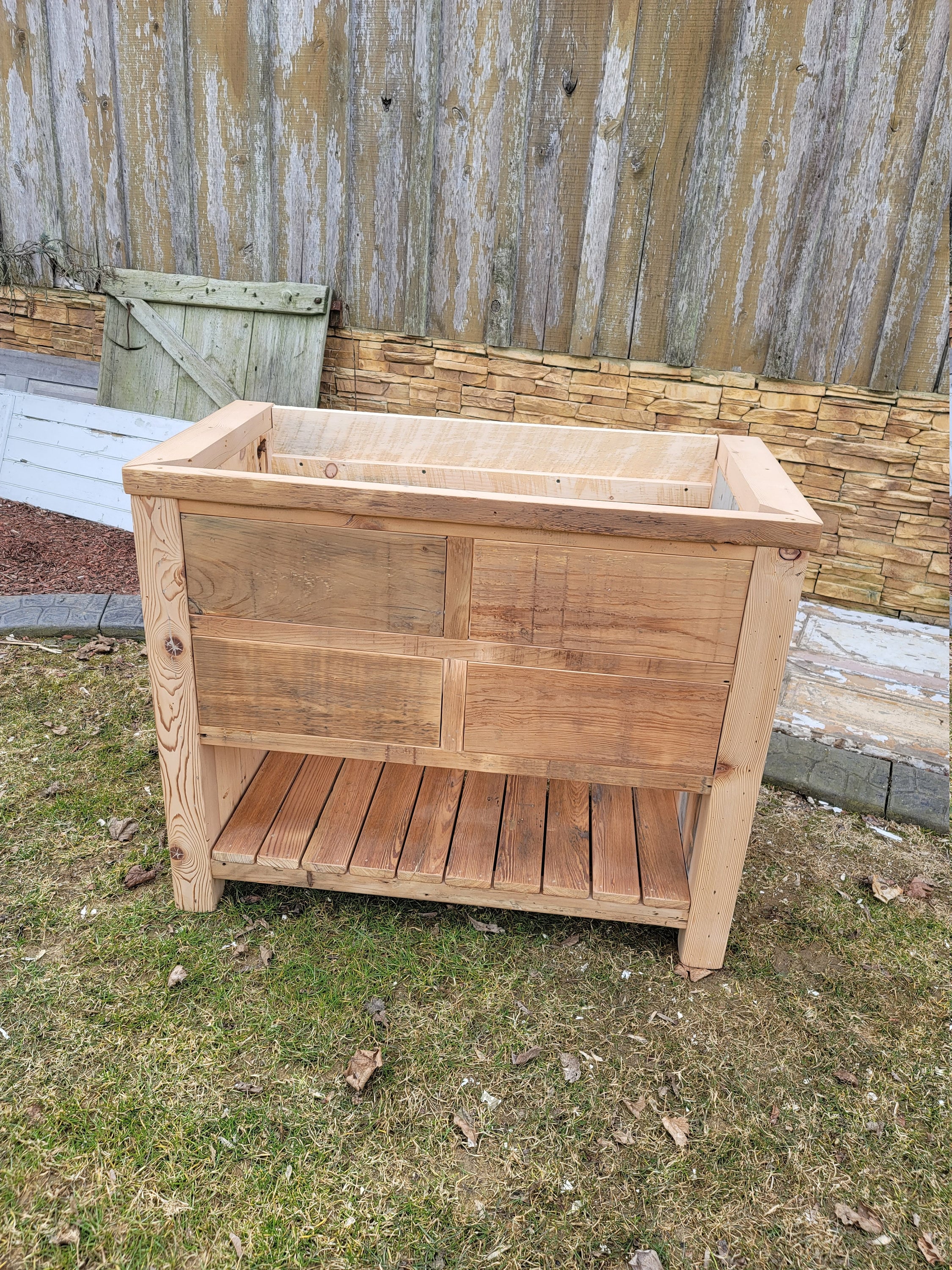 36 reclaimed pine barn wood vanity