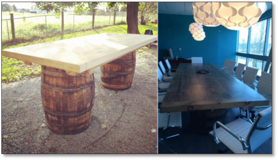 Wine Barrel Table