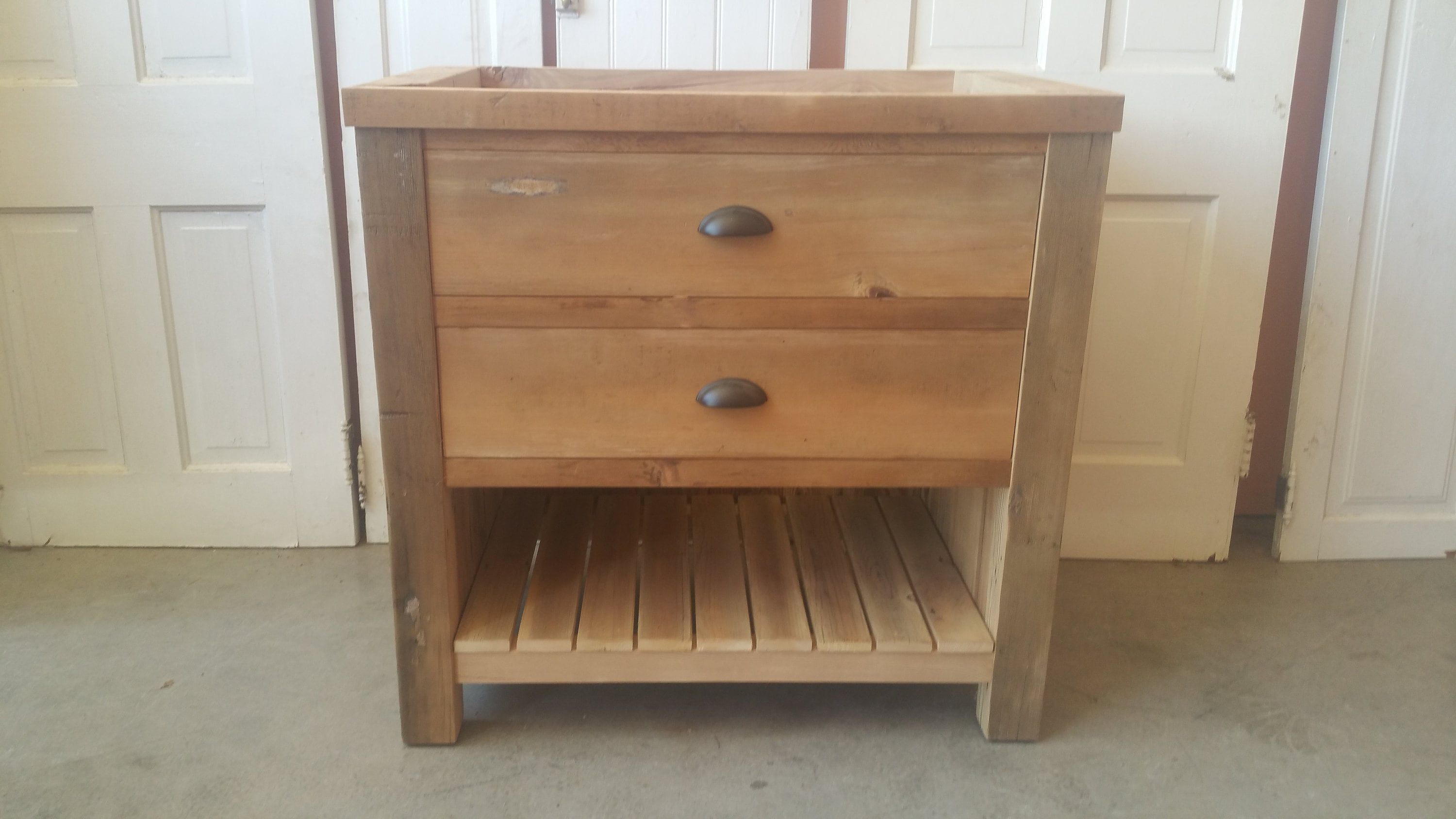 36 reclaimed pine barn wood vanity
