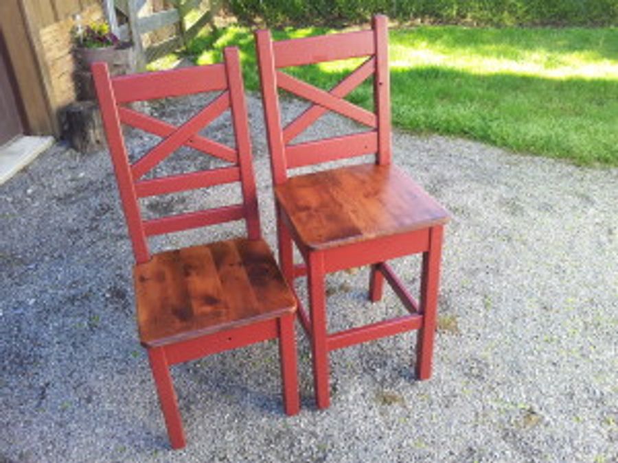 Reclaimed barnwood chairs
