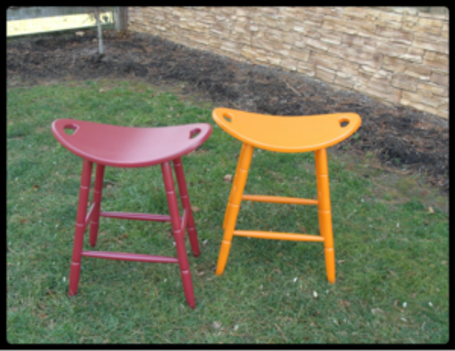 barnwood stool