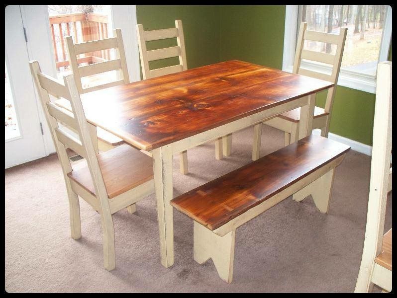 Reclaimed barnwood dining table