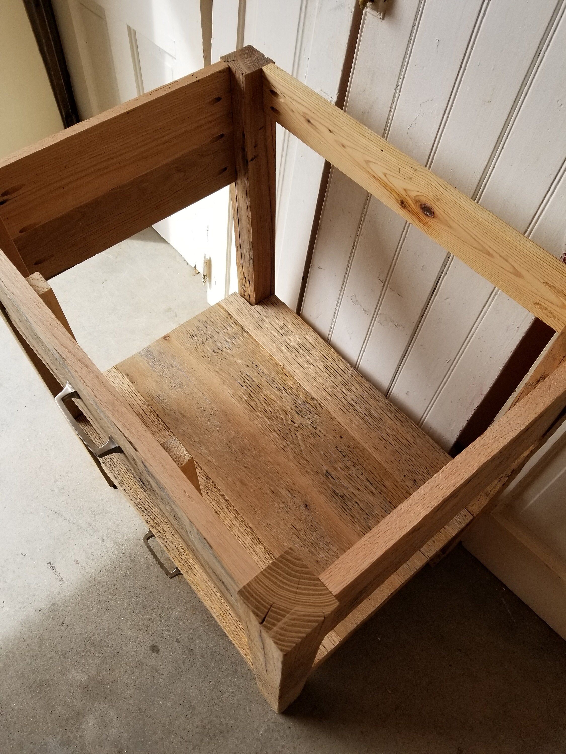 48 reclaimed oak barn wood vanity rustic