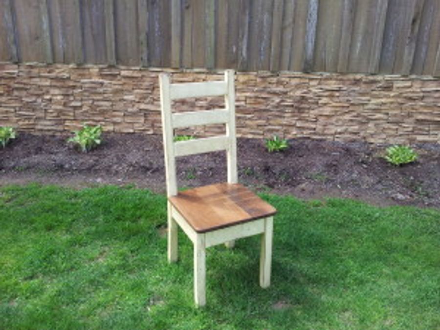 Reclaimed barnwood chairs