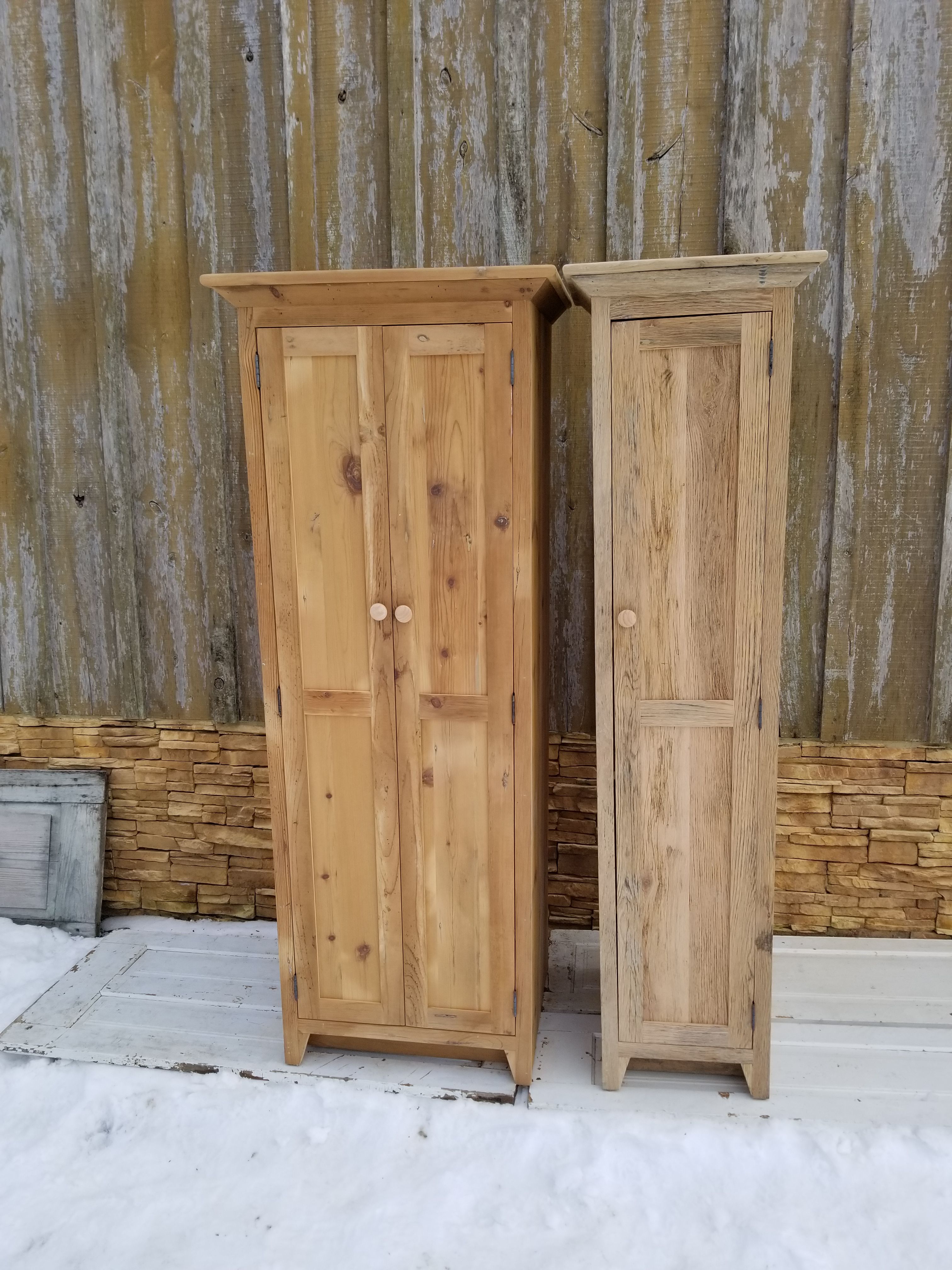 Reclaimed wood bathroom vanity
