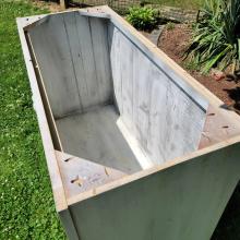 Reclaimed barnwood pine vanity rustic