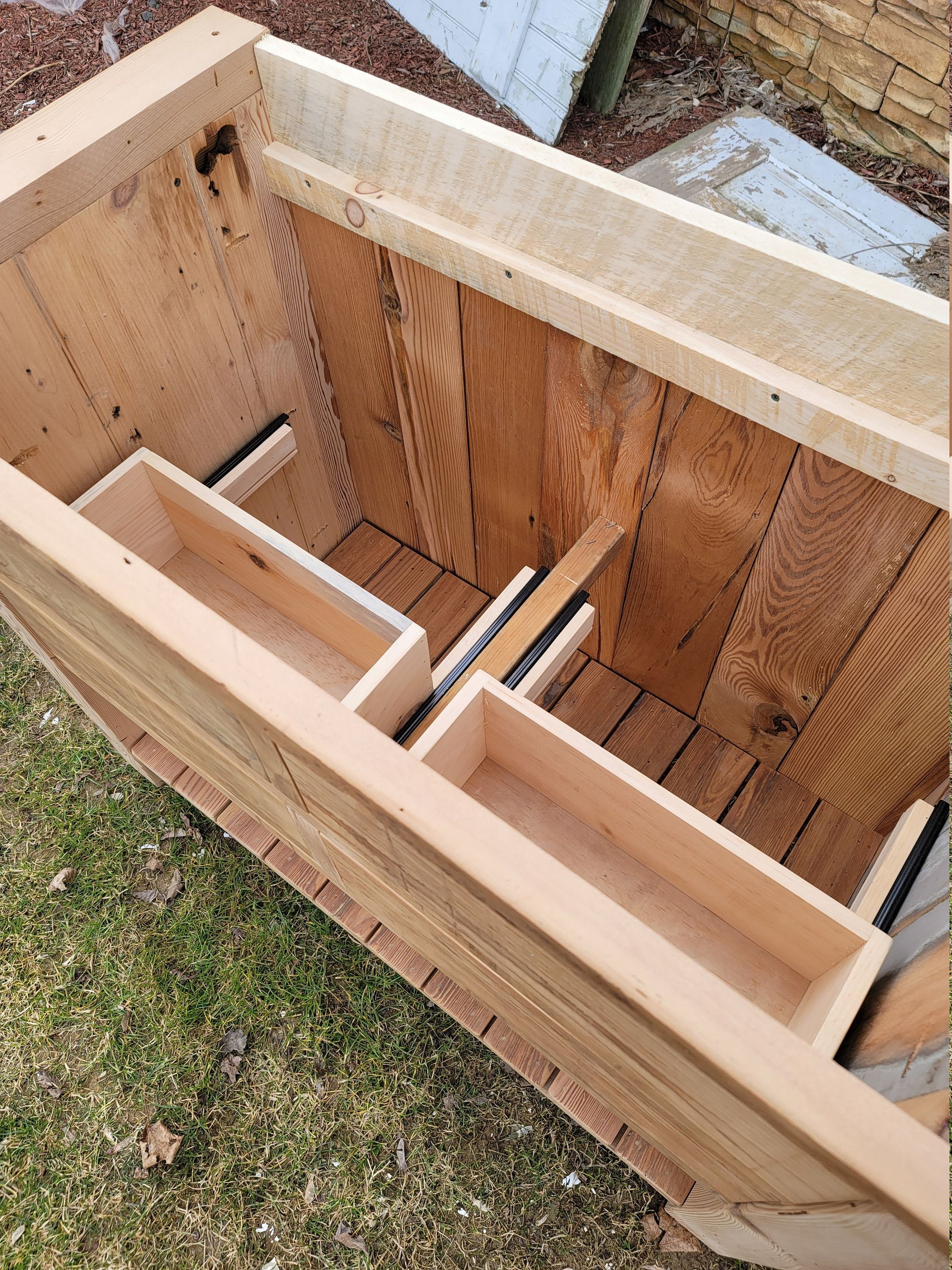 36 reclaimed pine barn wood vanity