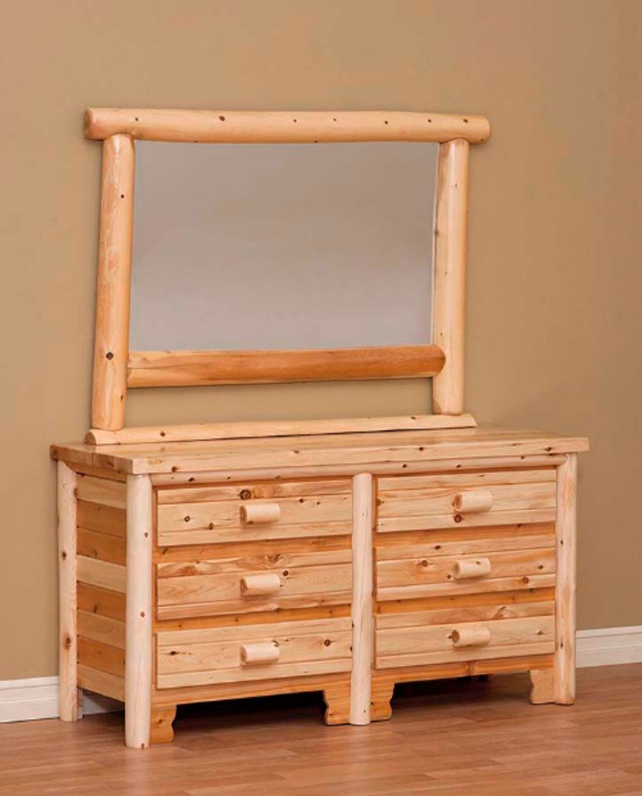 Cedar Log Vanity