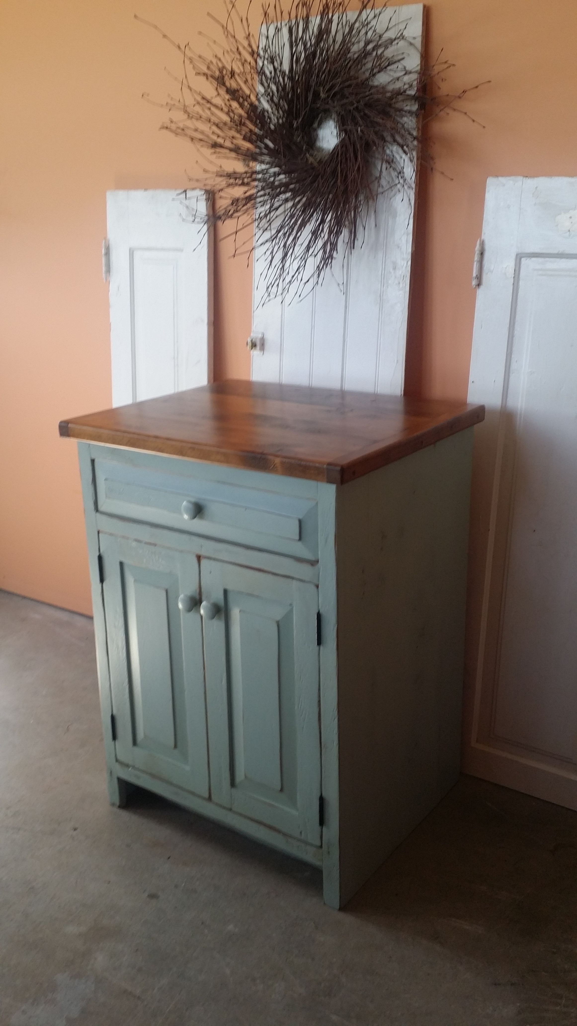 Reclaimed wood bathroom vanity