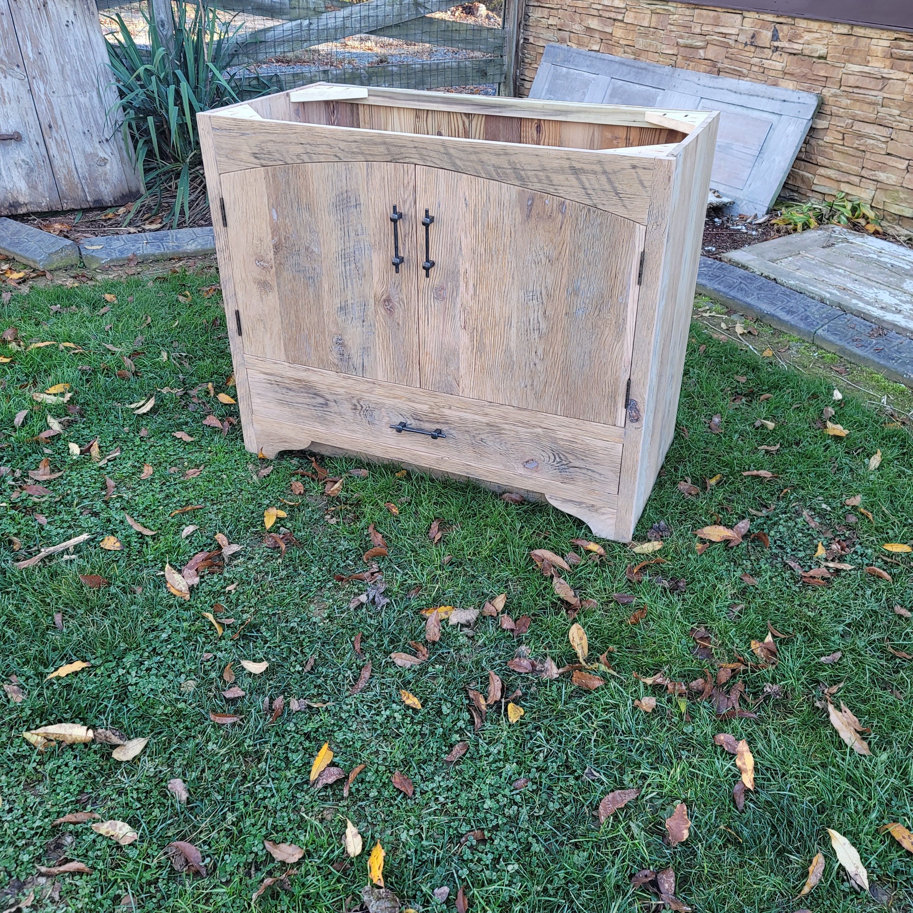36 reclaimed barnwood oak vanity rustic