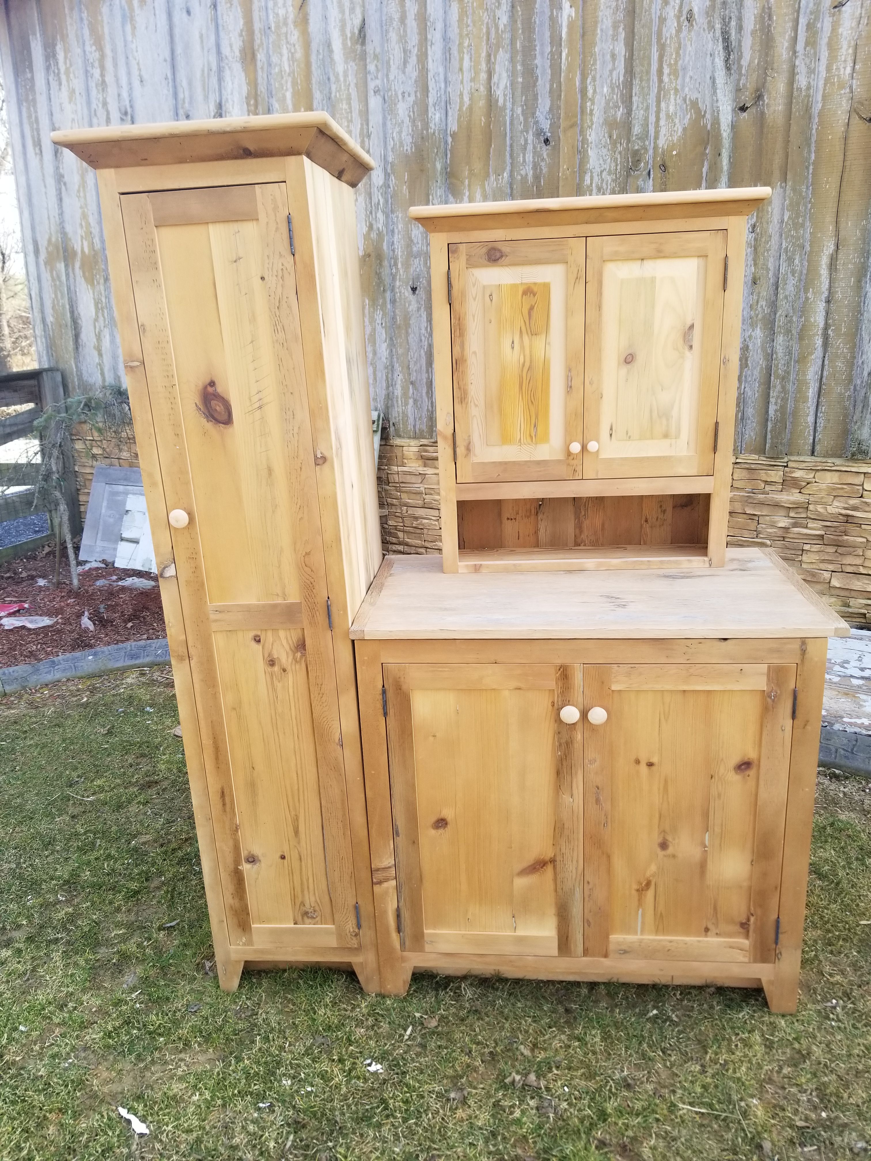 Reclaimed wood bathroom vanity