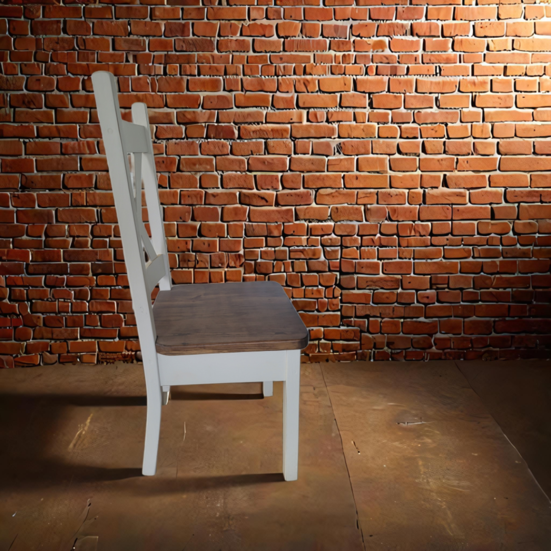 Side view X back chair