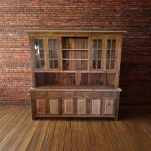 Farmhouse stepback hutch reclaimed pine