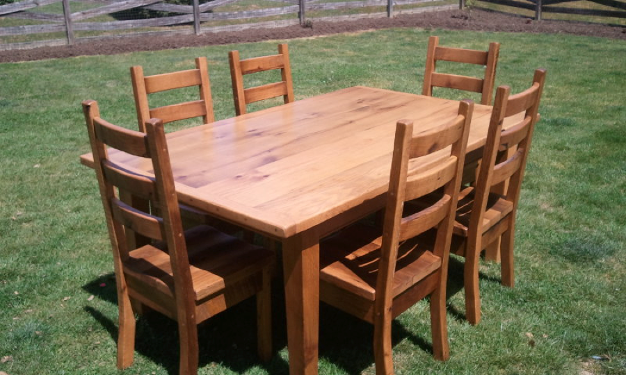 easter barn wood tables