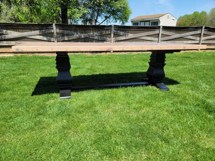 Reclaimed barnwood dining table