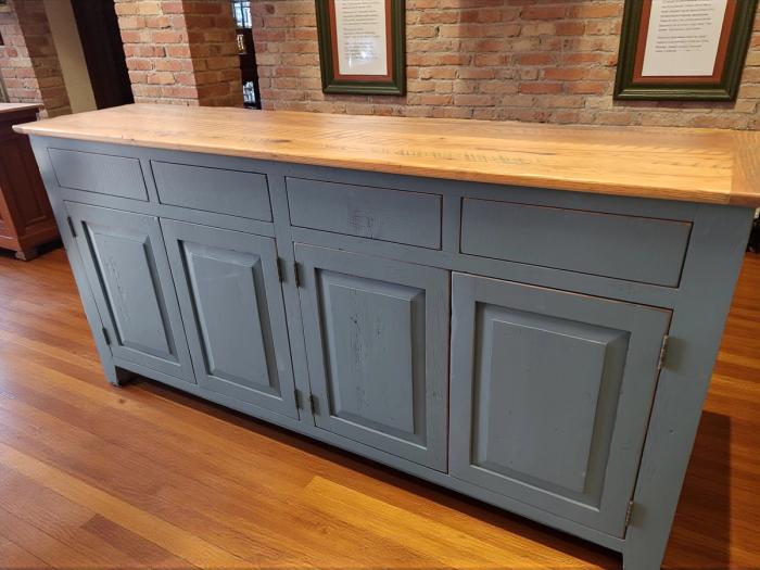 Reclaimed wood buffet and hutch