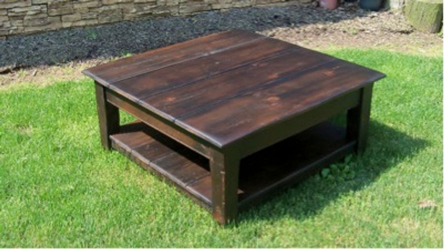 reclaimed wood coffee table