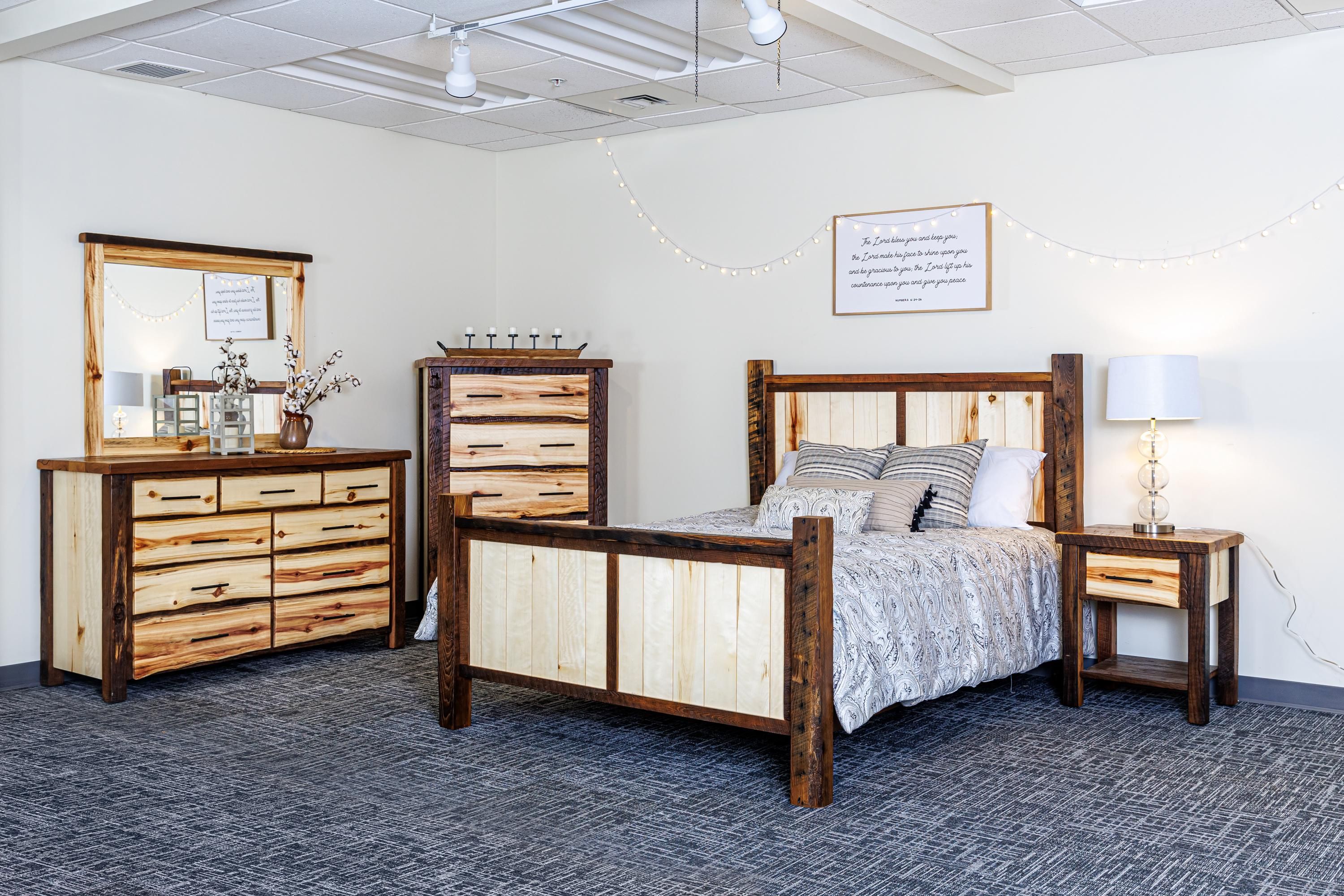 Log bed rustic log beds kingqueen full
