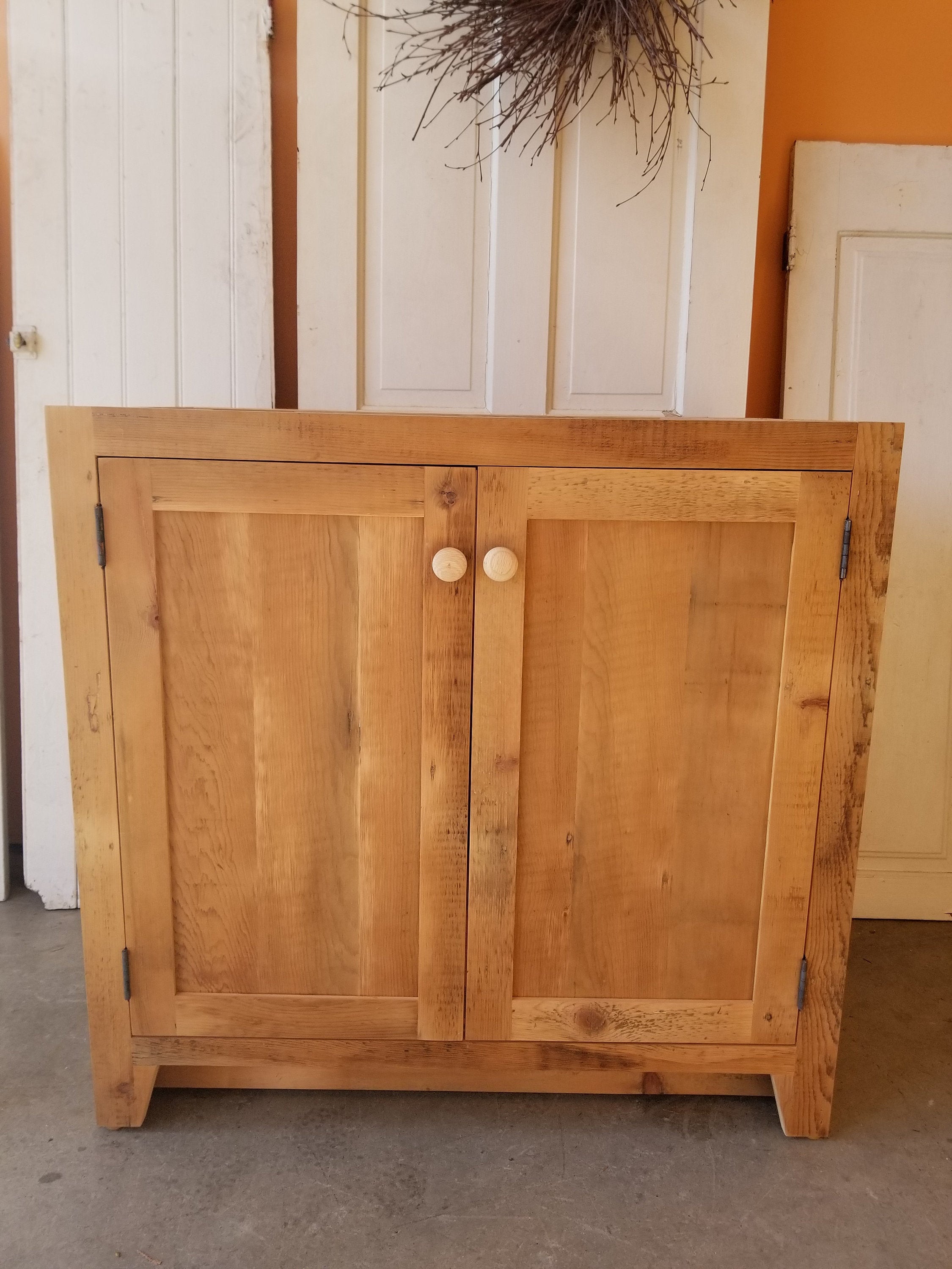 Reclaimed barnwood farmhouse vanity 24