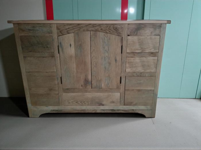 Reclaimed wood bathroom vanity