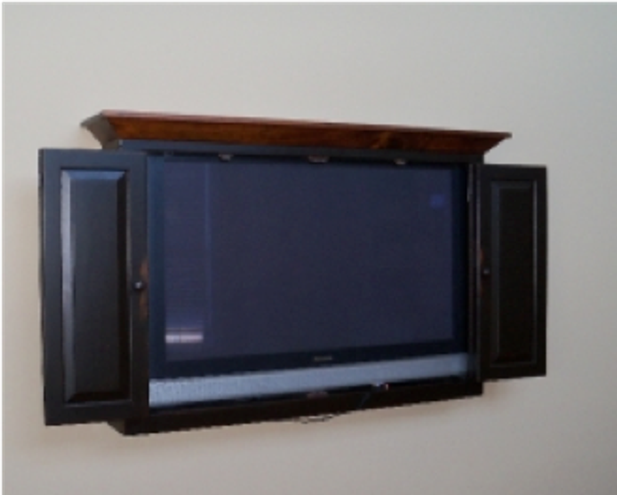 reclaimed barnwood entertainment center