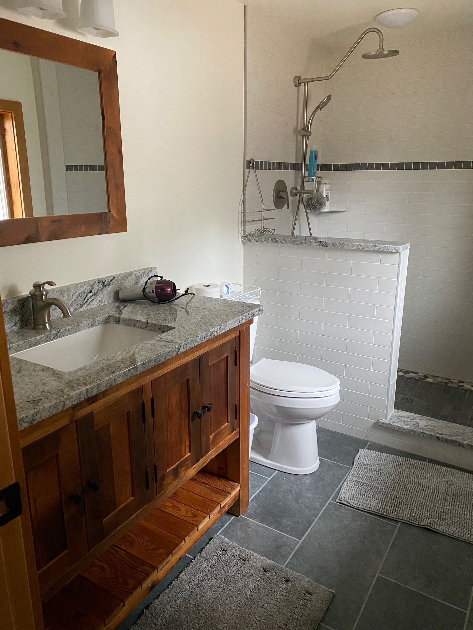 Reclaimed wood bathroom vanity