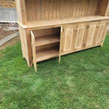 Reclaimed oak farmhouse hutch barnwood