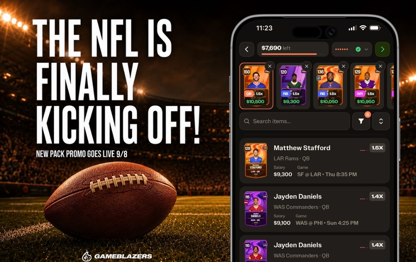 NFL Week 1 Is Live on GameBlazers