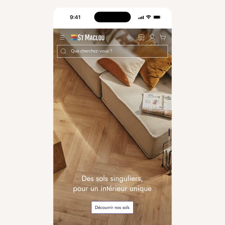 Home page - mobile