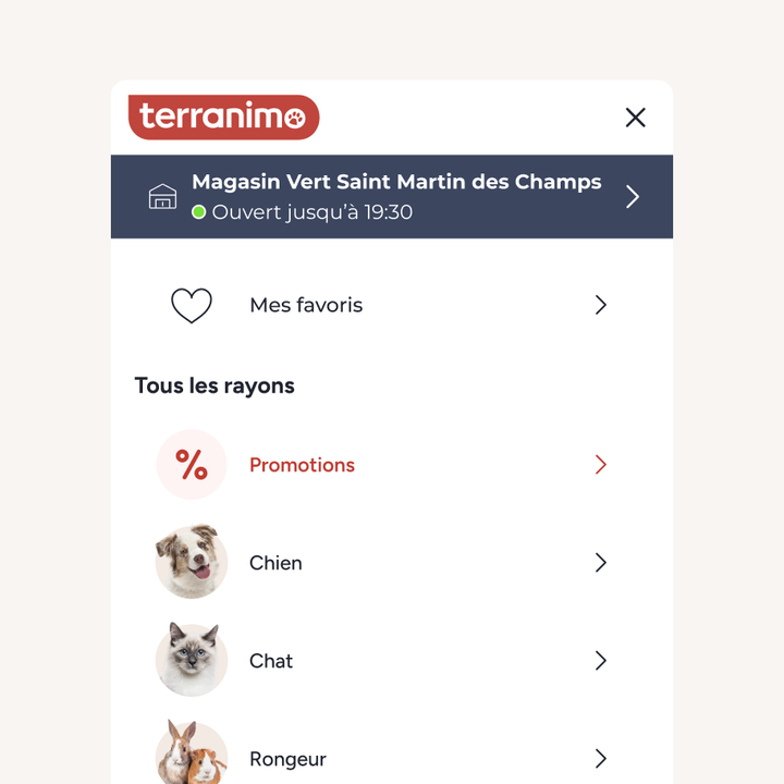 menu terranimo