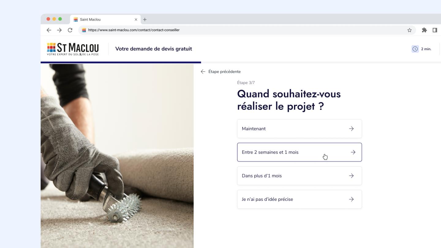 Step 3 formulaire de lead