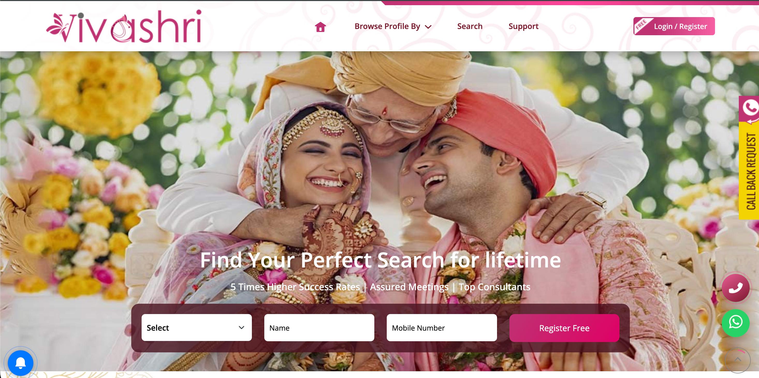 Vivashri – Online Matrimonial Platform
