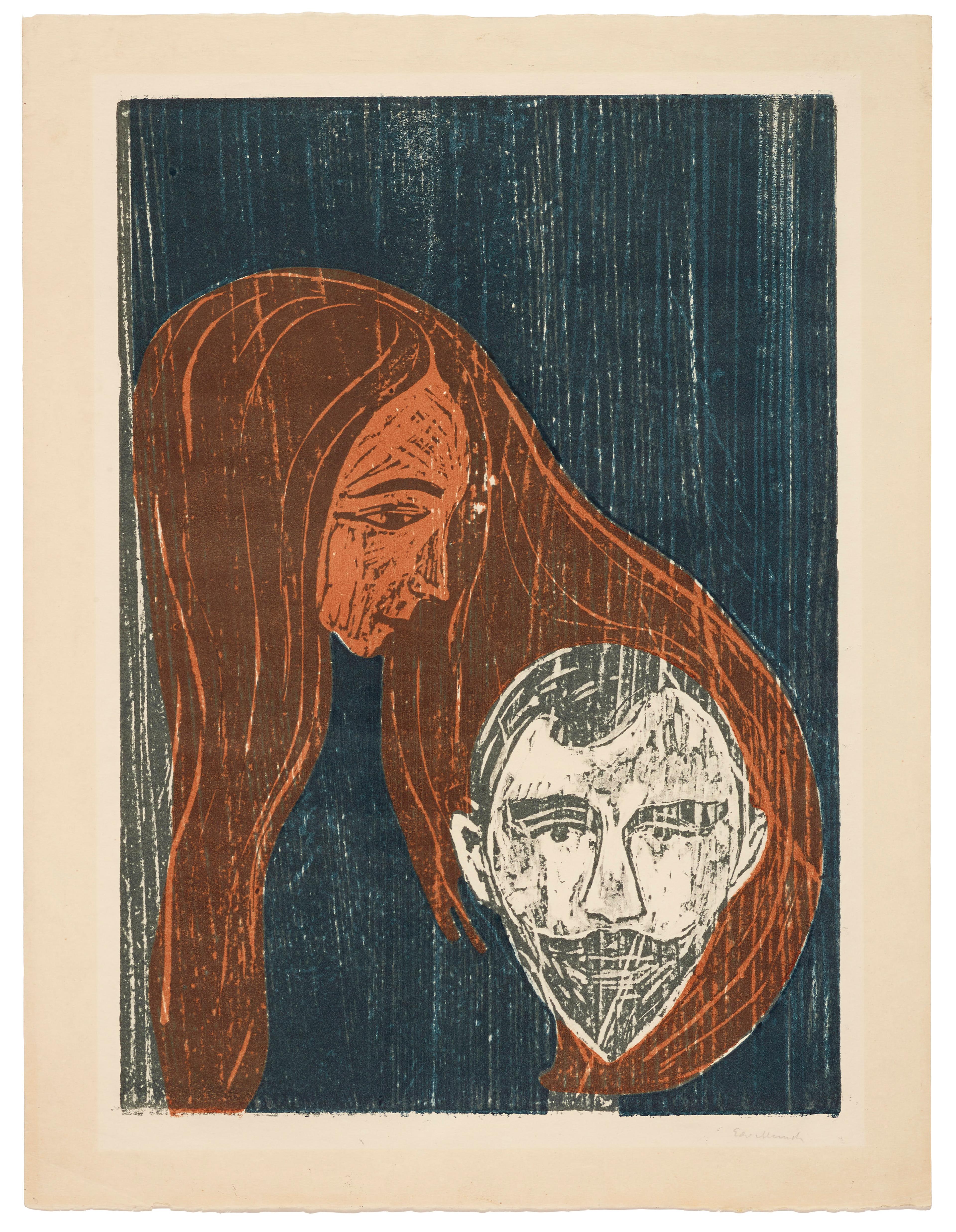 Edvard Munch's "Man's Head in Woman's Hair" acquired by the Art Institute of Chicago