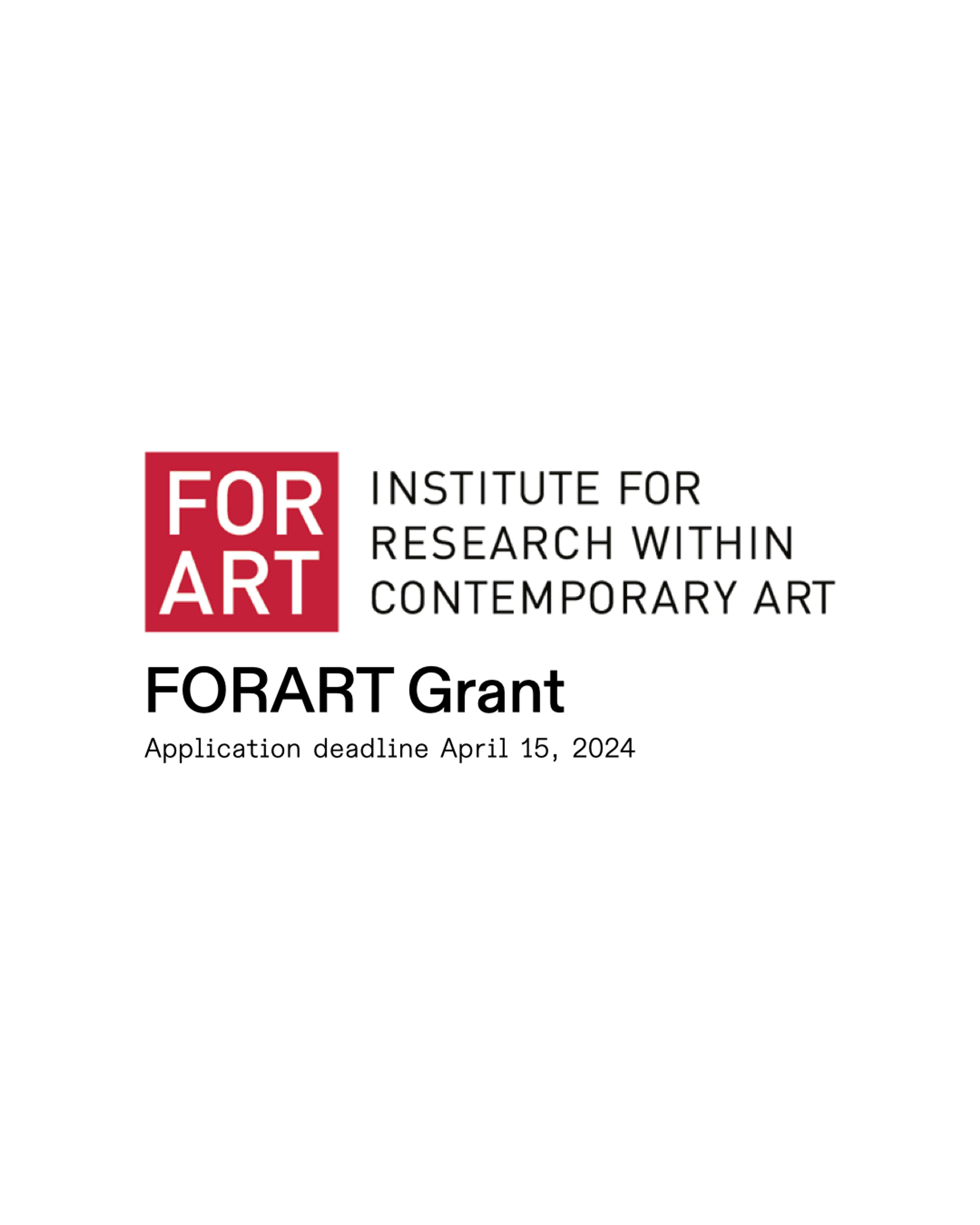 2024 FORART Grant