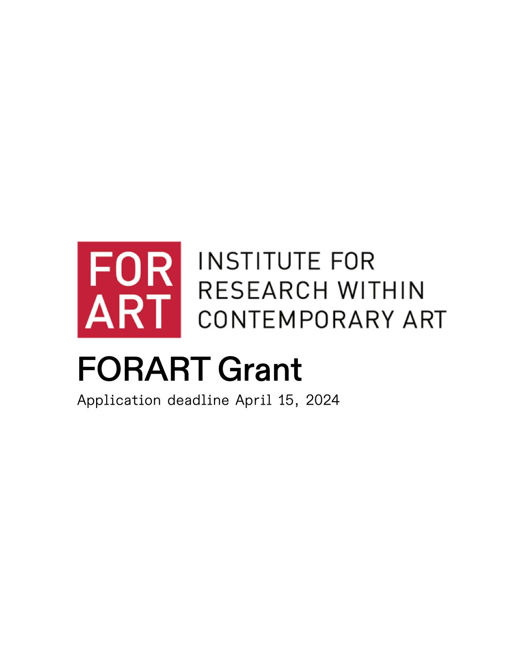 2024 FORART Grant