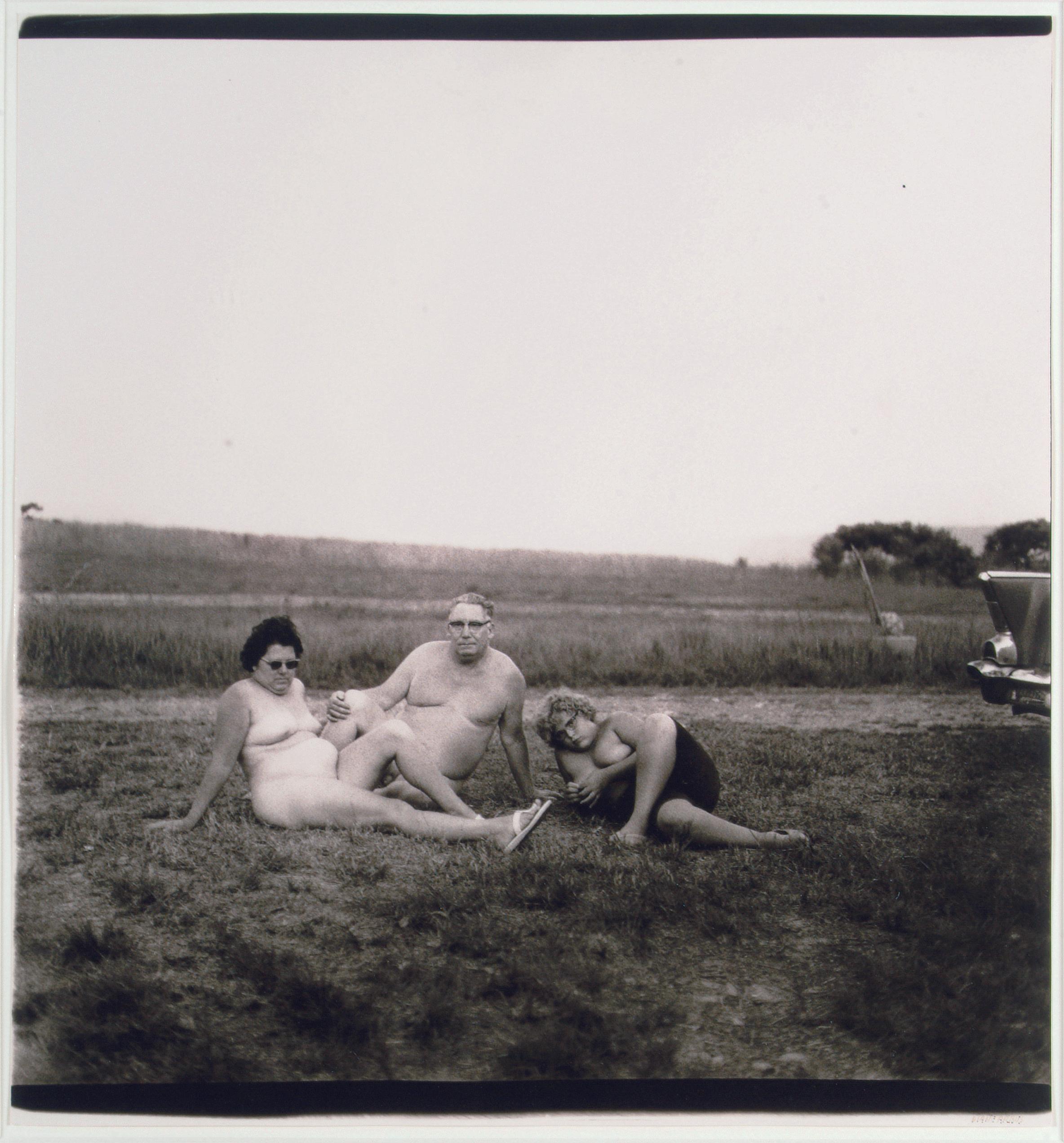 Diane Arbus (1923-1971), A Family one Evening in a Nudist Camp, PA. 1965. Selvaag Art Collection.