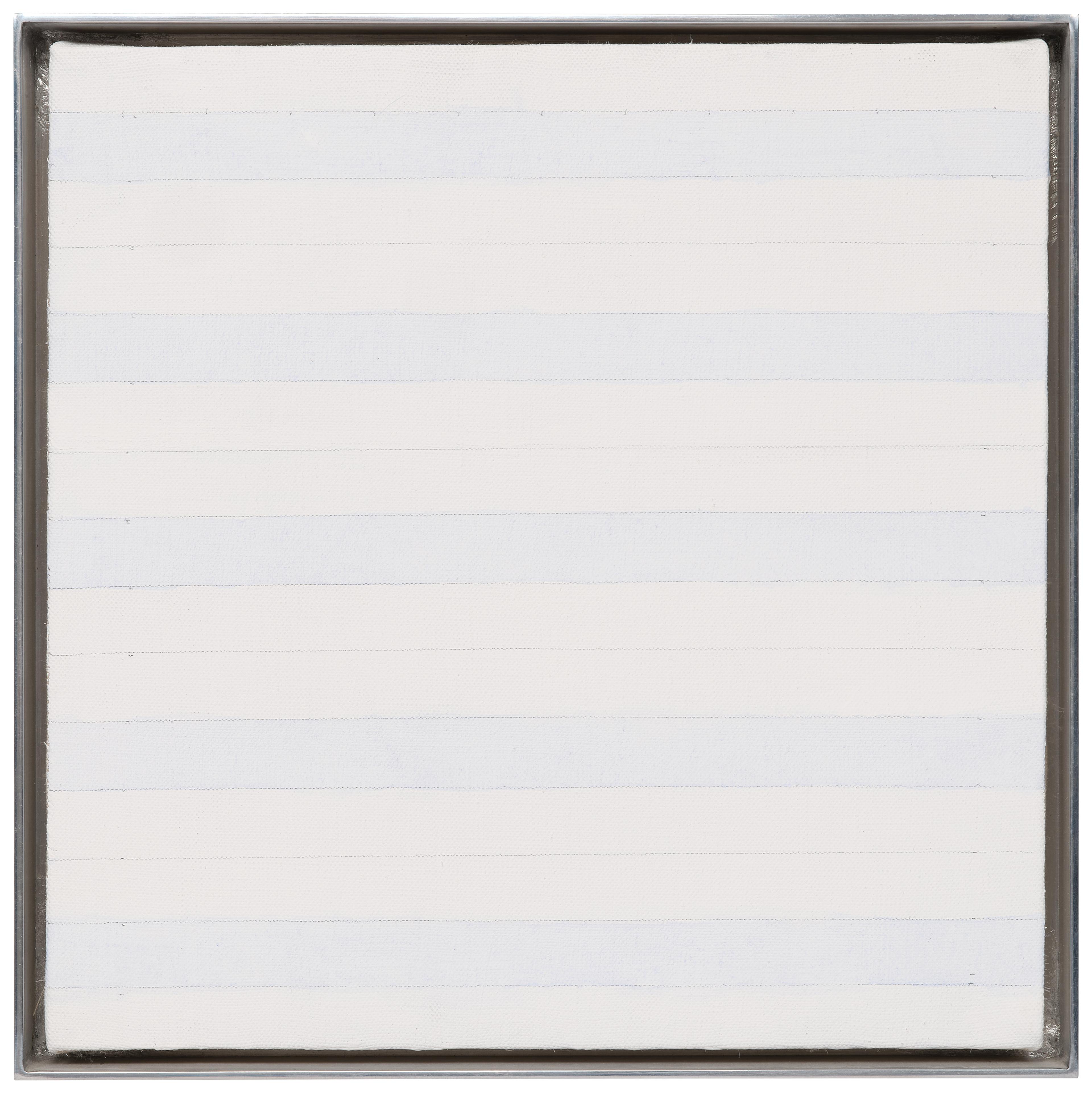 Agnes Martin's "Untitled #8" (1999) acquired by esteemed private collection
