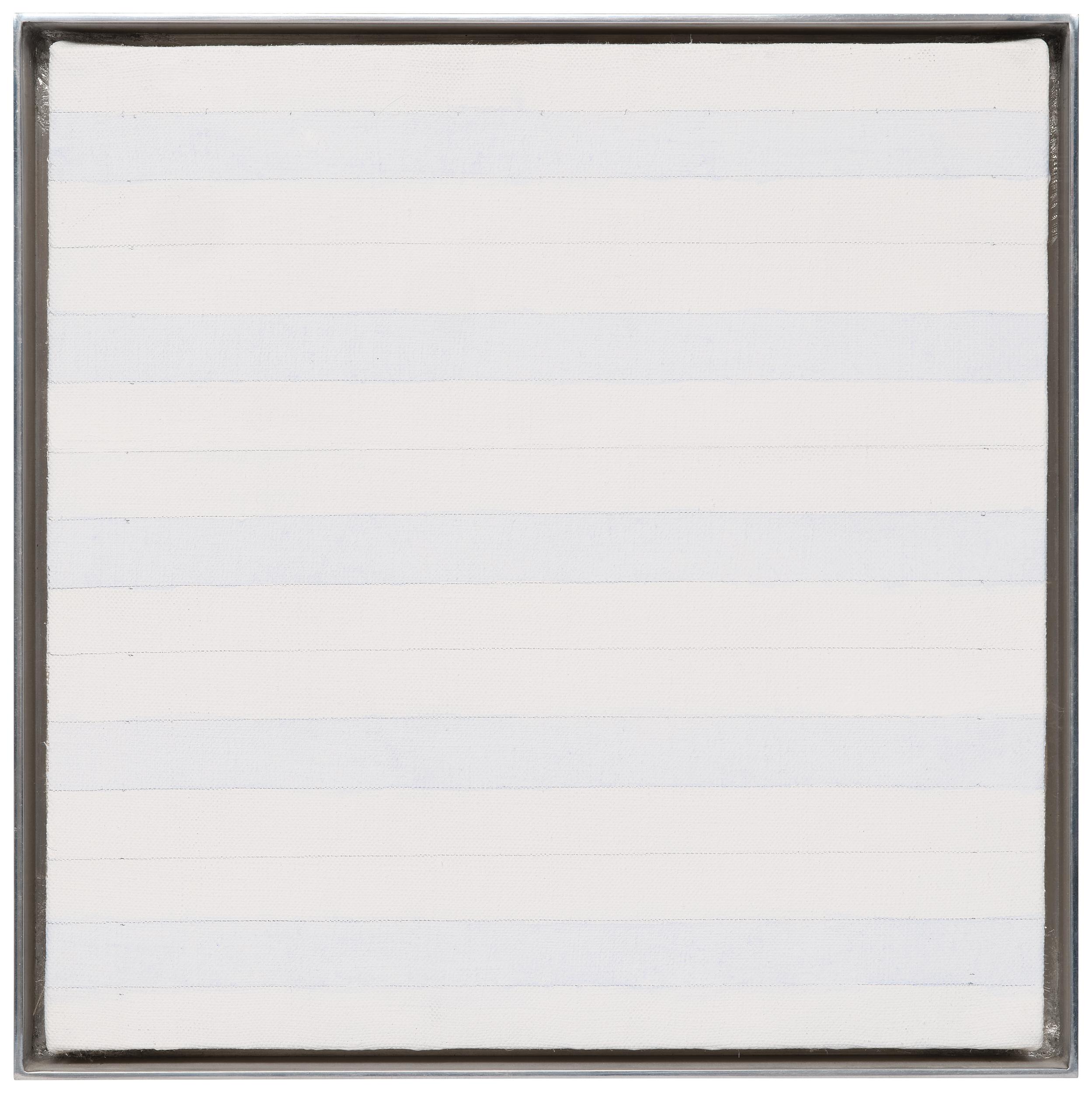 Agnes Martin's "Untitled #8" (1999) acquired by esteemed private collection