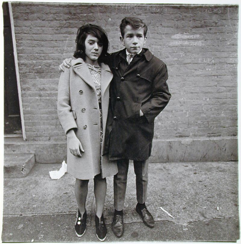 Teenage couple on Hudson Street, N.Y.C., 1963, printed 1967 - 68