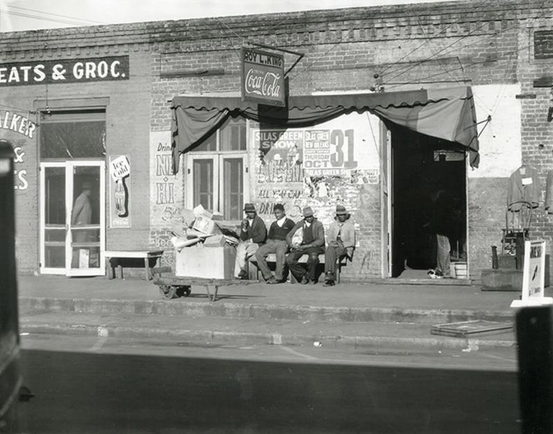 Sidewalk Scene, Selma, Alabama, 1935